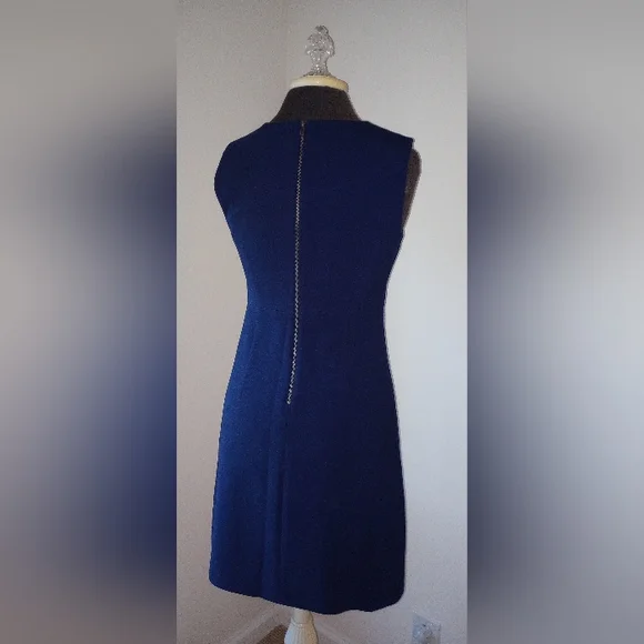 DVF Blue Carrie Dress W4 - Picture 3 of 4